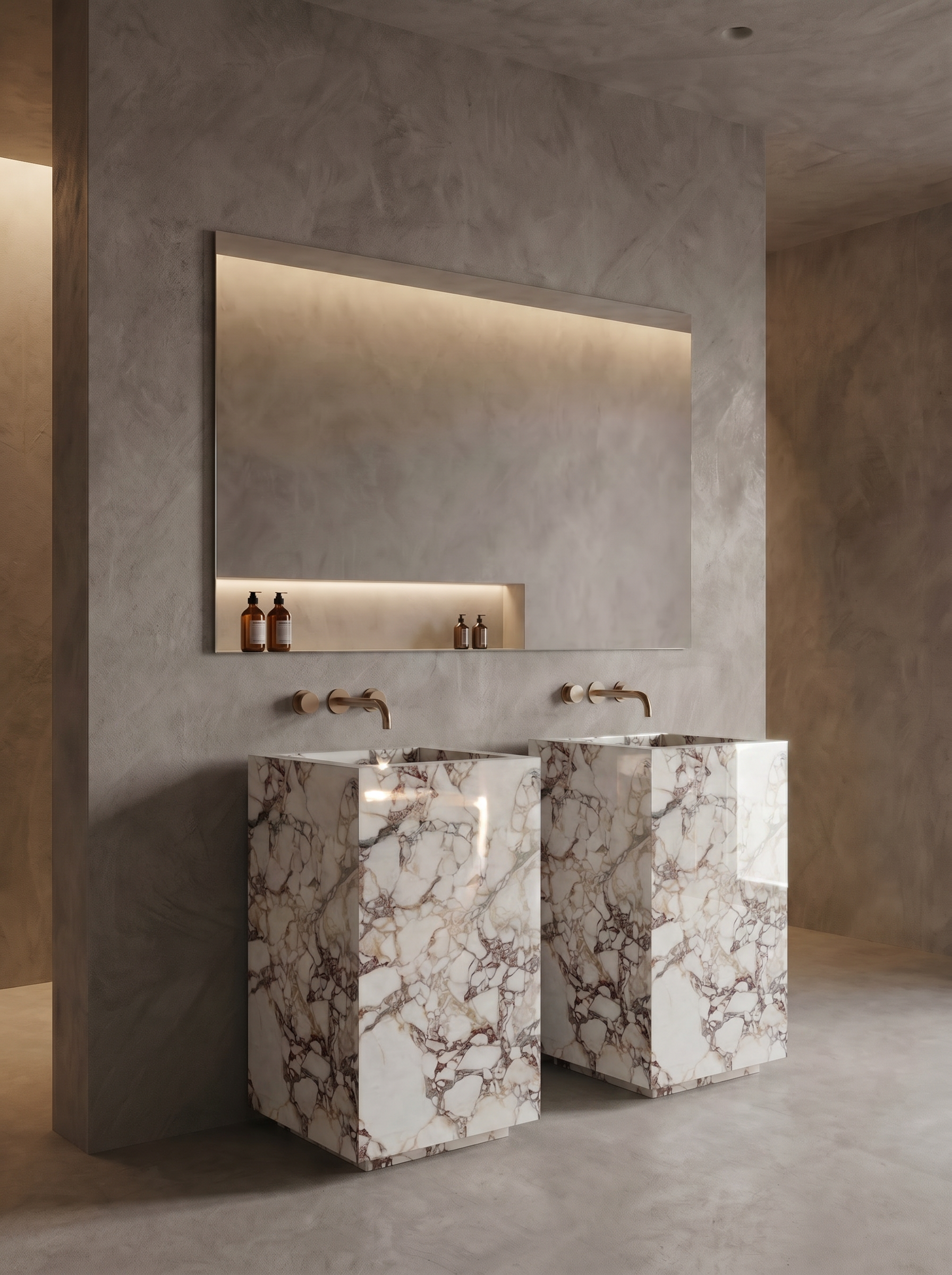 Standwaschtisch Calacatta Viola